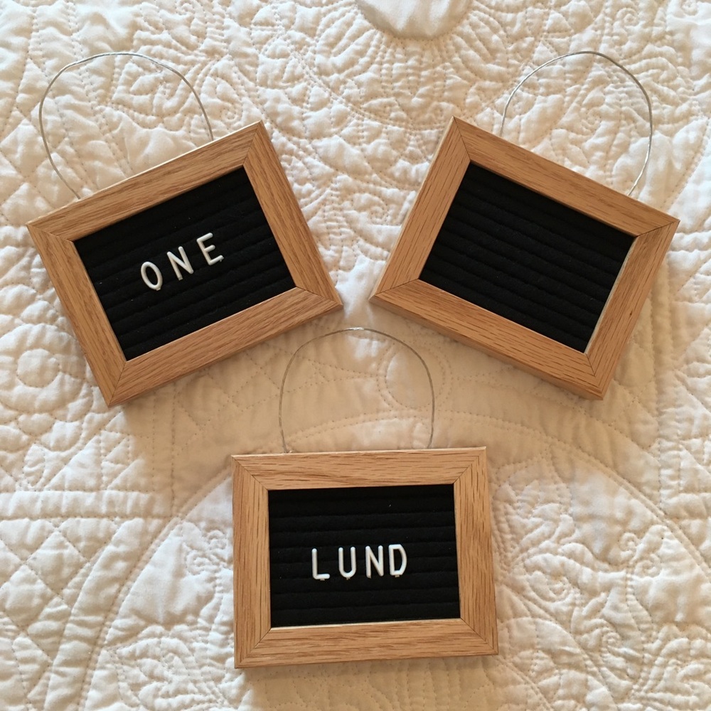 Letter Board Ornaments